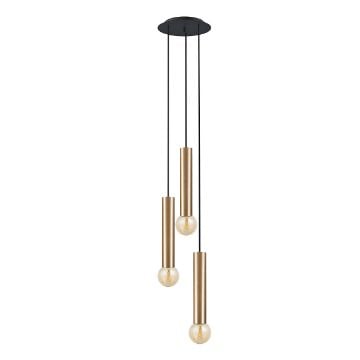 Lustra living Nowodvorski Baton III Brass 7855 otel alama