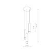 Lustra living Nowodvorski Baton III Brass 7855 otel alama