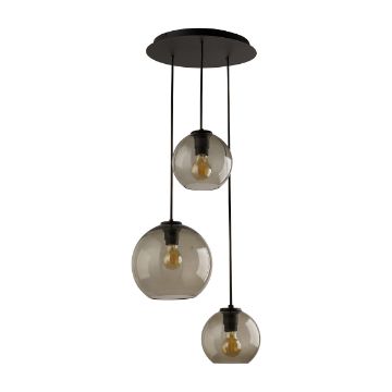 Lustra bucatarie Nowodvorski Vetro III Black-Smokey 7641 sticla fumuriu