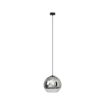 Pendul living Nowodvorski Globe Plus M Chrome 7606 sticla metalizat