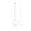 Pendul living Nowodvorski Globe Plus S Chrome 7605 sticla metalizat