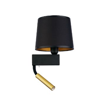 Aplica dormitor Nowodvorski Chillin II Black-Gold 8213 textil negru