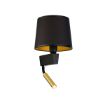 Aplica dormitor Nowodvorski Chillin II Black-Gold 8213 textil negru