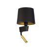 Aplica dormitor Nowodvorski Chillin II Black-Gold 8213 textil negru