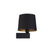 Aplica dormitor Nowodvorski Chillin I Black-Gold 8197 textil negru