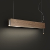 Lustra LED living Nowodvorski Oslo 90 Oak 7520 lemn stejar