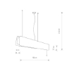 Lustra LED living Nowodvorski Oslo 90 Oak 7520 lemn stejar