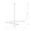 Plafoniera dormitor Nowodvorski Orbit IV Black 7945 otel negru
