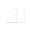 Lustra LED Nowodvorski Bar M Black 10364 aluminiu negru