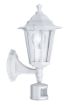 Aplica exterior senzor miscare Eglo Laterna 5 White 22464 sticla transparenta