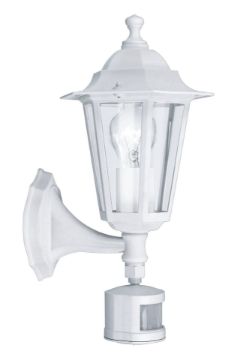 Aplica exterior senzor miscare Eglo Laterna 5 White 22464 sticla transparenta