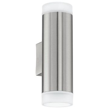Aplica LED exterior Eglo Riga Silver 92736 plastic alb