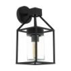 Aplica exterior Eglo Trecate Black 97296 sticla transparent