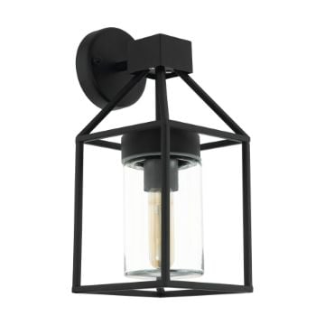 Aplica exterior Eglo Trecate Black 97296 sticla transparent