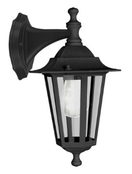 Aplica exterior Eglo Laterna 4 Black 22467 sticla transparent