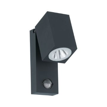 Aplica LED exterior senzor Eglo Sakeda Anthracite 96287 aluminiu antracit