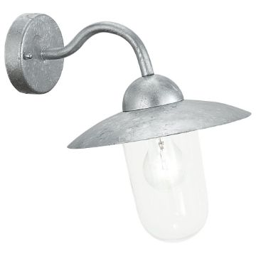 Aplica exterior Eglo Milton Silver 88489 sticla transparenta