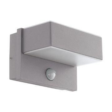 Aplica LED exterior senzor Eglo Azzinano Silver 97159 otel argintiu