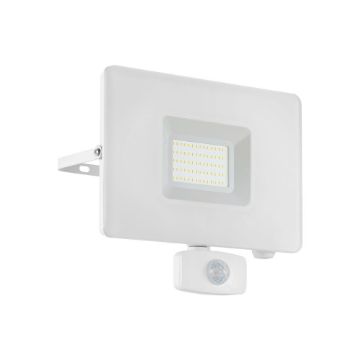Proiector LED exterior senzor Eglo Faedo 3 White 33159 aluminiu alb