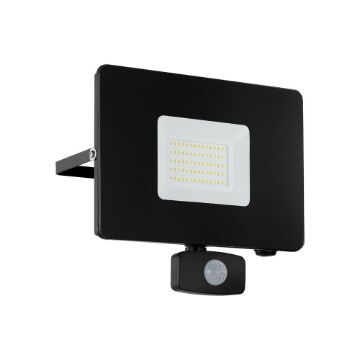 Proiector LED exterior senzor Eglo Faedo 3 Black 97463 aluminiu negru