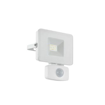 Proiector LED exterior senzor miscare Eglo Faedo 3 White 33156 aluminiu alb