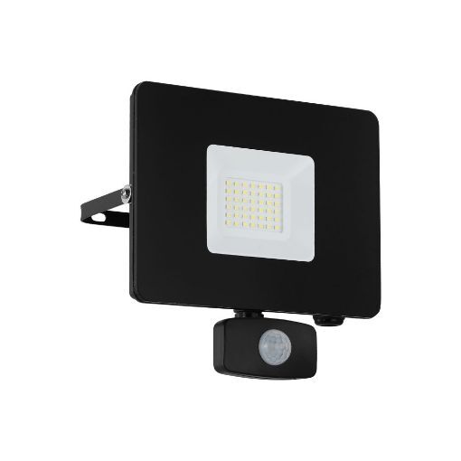 Proiector LED exterior senzor Eglo Faedo 3 Black 97462 aluminiu negru