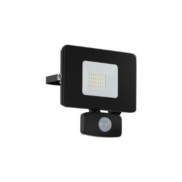 Proiector LED exterior senzor Eglo Faedo 3 Black 97461 aluminiu negru