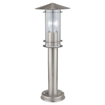 Stalp exterior Eglo Lisio Inox 30187 sticla transparenta