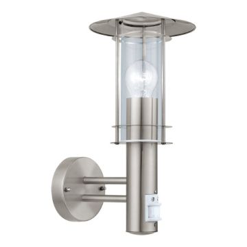 Aplica exterior senzor miscare Eglo Lisio 30185 sticla transparenta