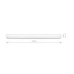 Plafoniera LED Nowodvorski Straight Ceiling L Black 7600 otel negru