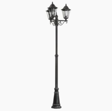 Stalp exterior Eglo Navedo Black 93465 aluminiu negru