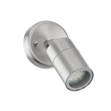 Aplica LED exterior Eglo Stockholm 1 Grey 93268 inox sticla