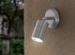 Aplica LED exterior Eglo Stockholm 1 Grey 93268 inox sticla