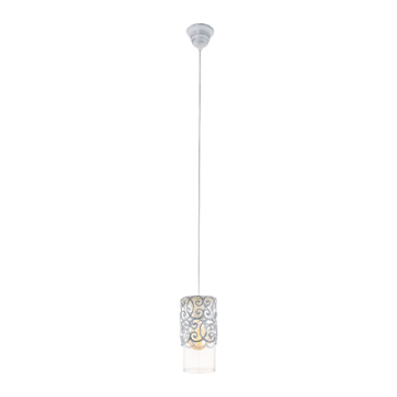 Pendul living Eglo Cardigan Grey 49202 sticla transparenta