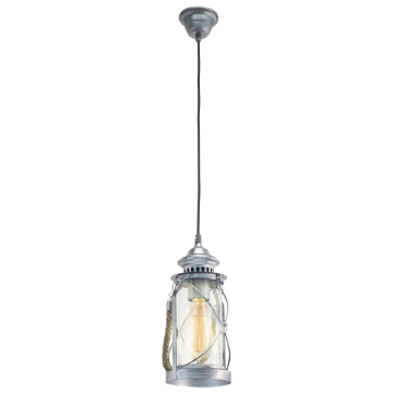 Pendul living Eglo Bradford Silver 49214 otel argintiu