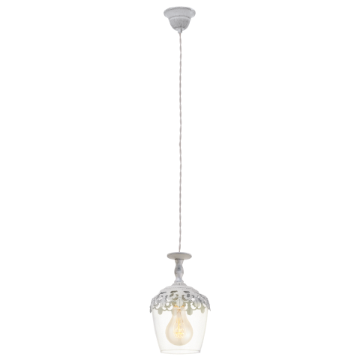 Pendul dormitor Eglo Sudbury White 49221 otel alb patinat