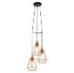 Lustra living Eglo Tarbes Black-Copper 94196 otel cupru