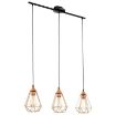Lustra living Eglo Tarbes Black-Copper 94195 otel cupru