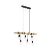 Lustra bucatarie Eglo Townshend Black-Brown 95499 lemn maro