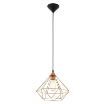 Pendul living Eglo Tarbes Black-Copper 94194 otel cupru