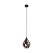 Pendul dormitor Eglo Carlton 1 Black-Copper 49997 otel cupru