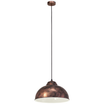 Pendul dormitor Eglo Truro 2 Copper 49248 otel cupru antichizat