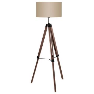 Lampadar living Eglo Lantada Brown 94326 lemn maro