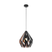 Pendul dormitor Eglo Carlton 1 Black-Copper 49254 otel cupru