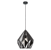 Pendul dormitor Eglo Carlton 1 Black-Silver 49255 otel negru