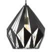 Pendul dormitor Eglo Carlton 1 Black-Silver 49255 otel negru