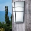 Aplica exterior Eglo Breganzo Black-White 94138 otel antracit