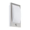 Aplica exterior senzor Eglo Verres Grey-White 97238 inox alb