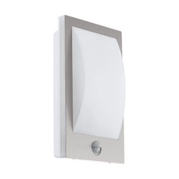 Aplica exterior senzor Eglo Verres Grey-White 97238 inox alb