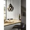 Pendul dormitor Eglo Carlton 1 Black-Gold 49931 otel negru